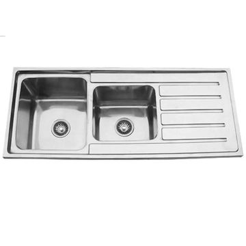 Sillago Soyla Double Bowl Counter Top Kitchen Sink