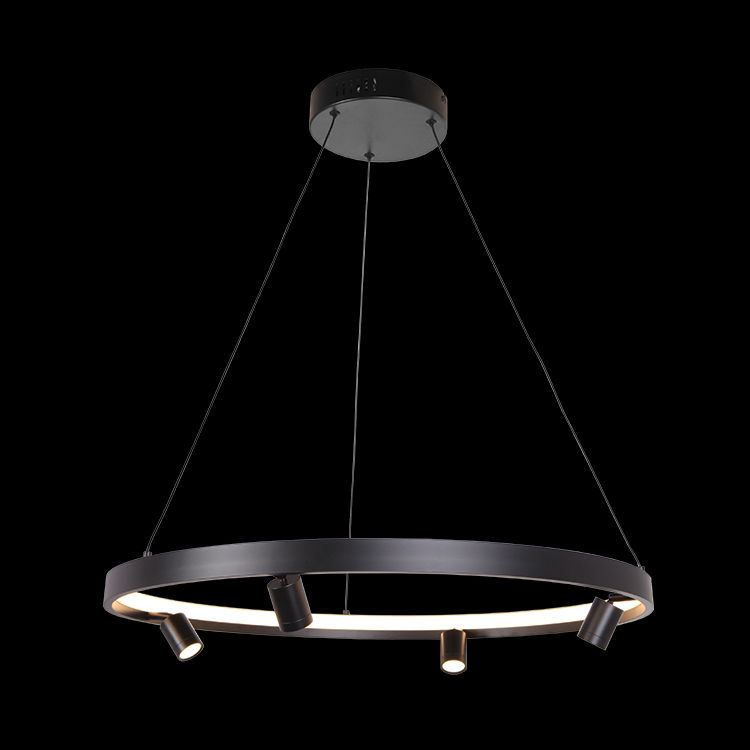 230v 26W LED 64cm Crown+4 Spot 3W LED Pendant