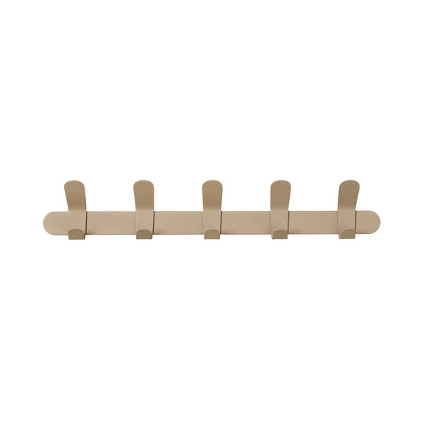 Coat Rack with 5 Hooks in Nomad Tan - Blomus Germany - VENEA