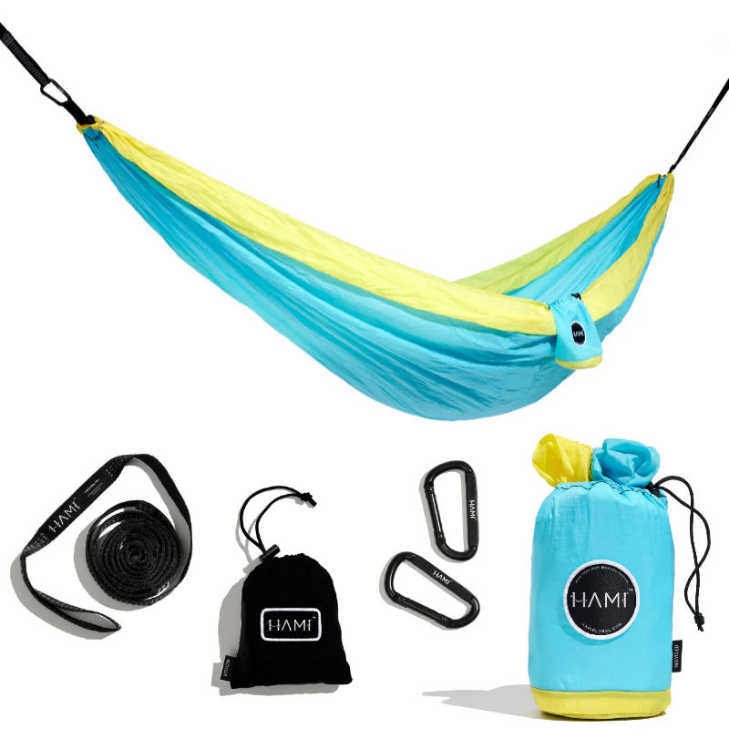 HAMI Ocean - Double Portable Hammock made from 100% Recycled Materials