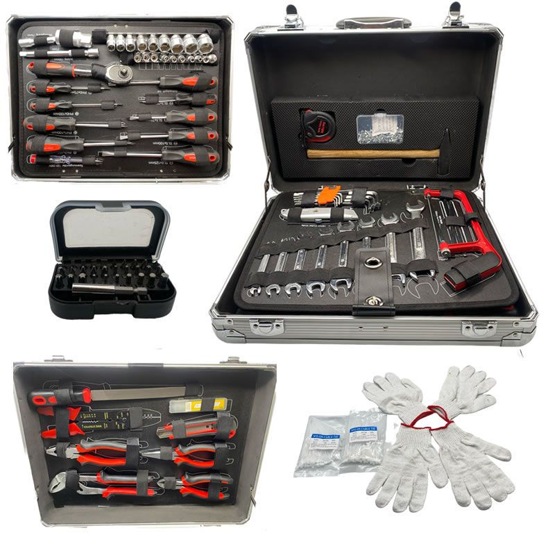 500Piece High-Grade Tool Set with Sockets Aluminum Case