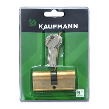 Kaufmann Solid Brass Euro Cylinder Only - 65mm