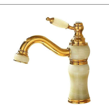 Vintage Marble Green/Gold Basin Pillar Mix E14