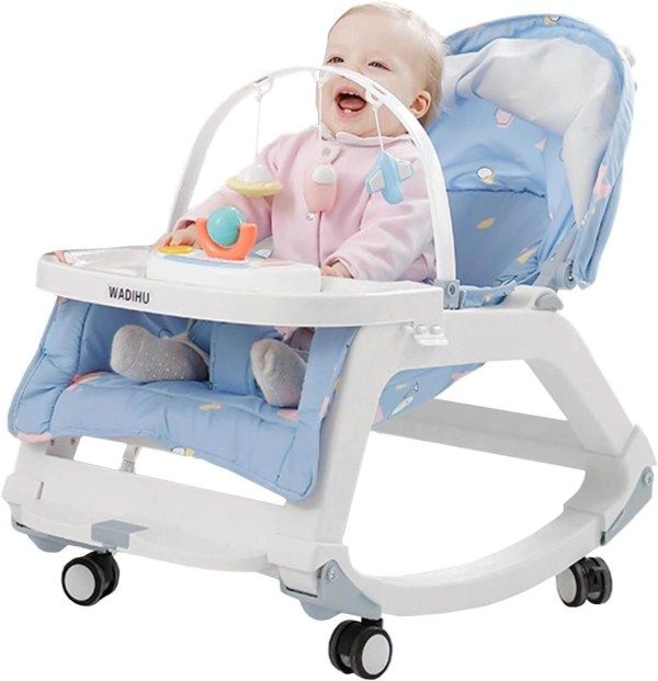 5 in 1 Baby Rocking Chair - Blue