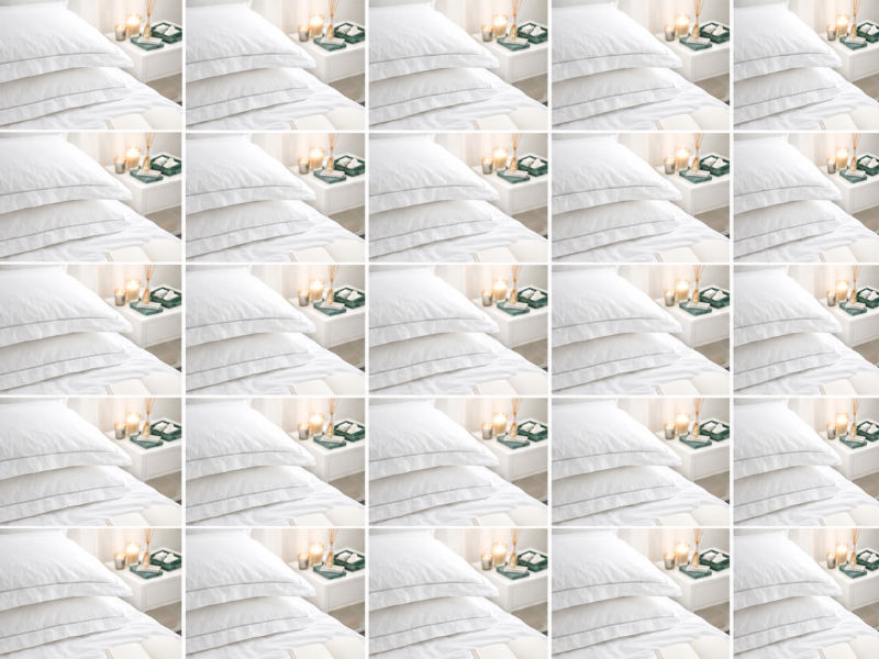 Premium Collection Soft Touch - Oxford High Rise Satin Stitch Pillow Cover Set - Continental - (30 Sets)
