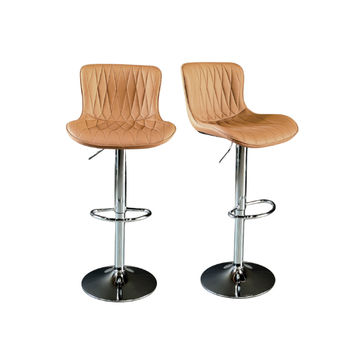 KC FURN Dawn Faux Leather Set Of 2 Barstools