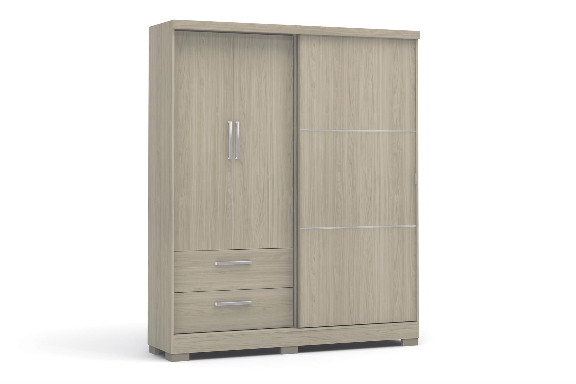 Mateo 3 Door Wardrobe -Grey