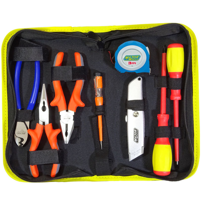 Compact Electricians Tool Kit (TKE1209) - Major Tech