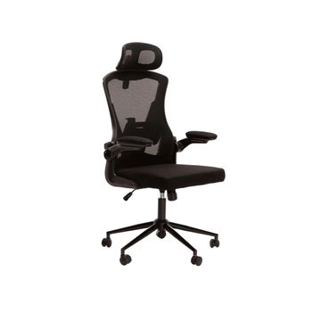 Vividitto - Crescendo Deluxe Office Chair  AH571A with Headrest - Black