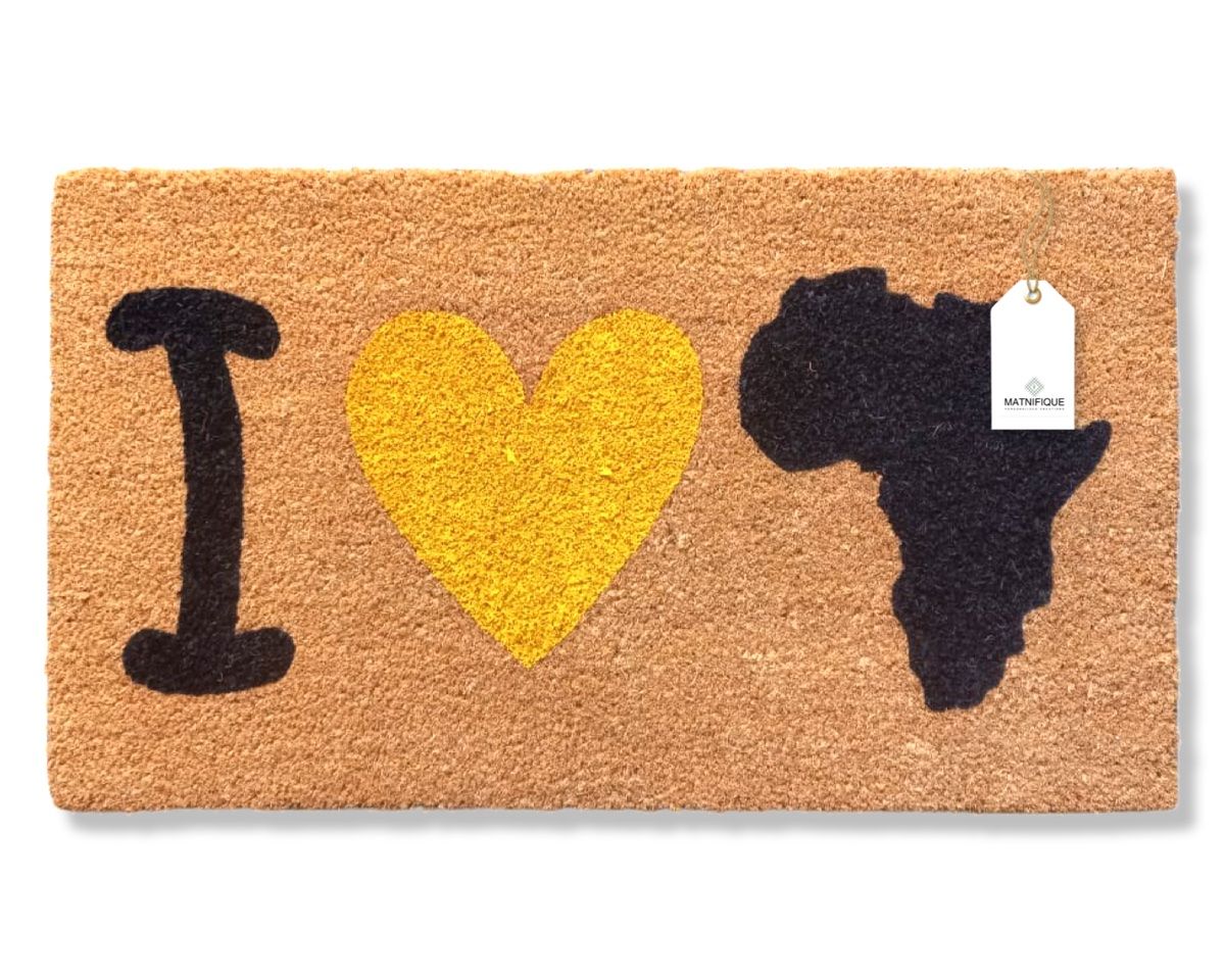 Matnifique Coir Design Doormat - Africa 700 x 400 x 14mm
