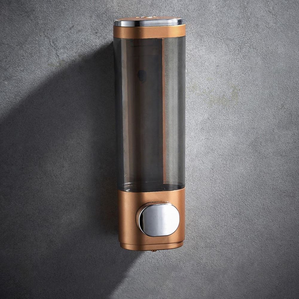BATHROOM SOAP DISPENSER PLASTIC GOLDEN