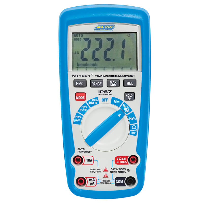 1000V AC/DC IP67 True RMS Multimeter (MT1881) - VETi