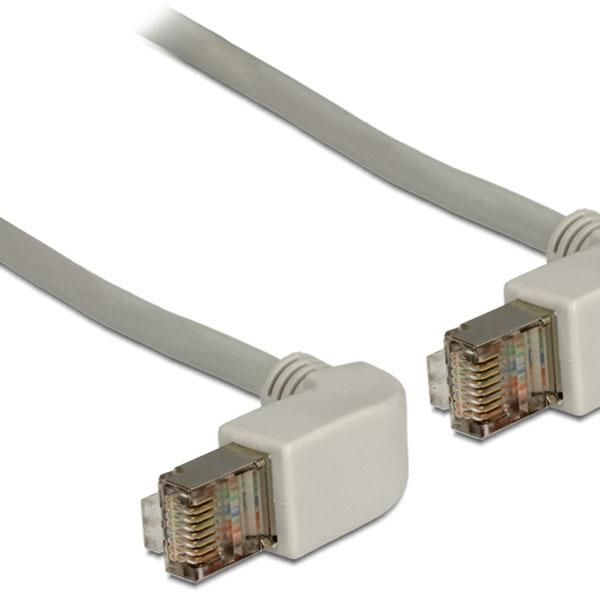 Delock Rj45 Cat5 Sftp Angled Grey