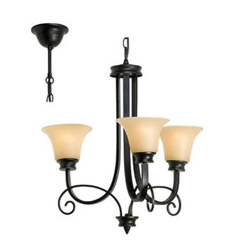 Firl Chandelier Antique Bronze E27 3x60w
