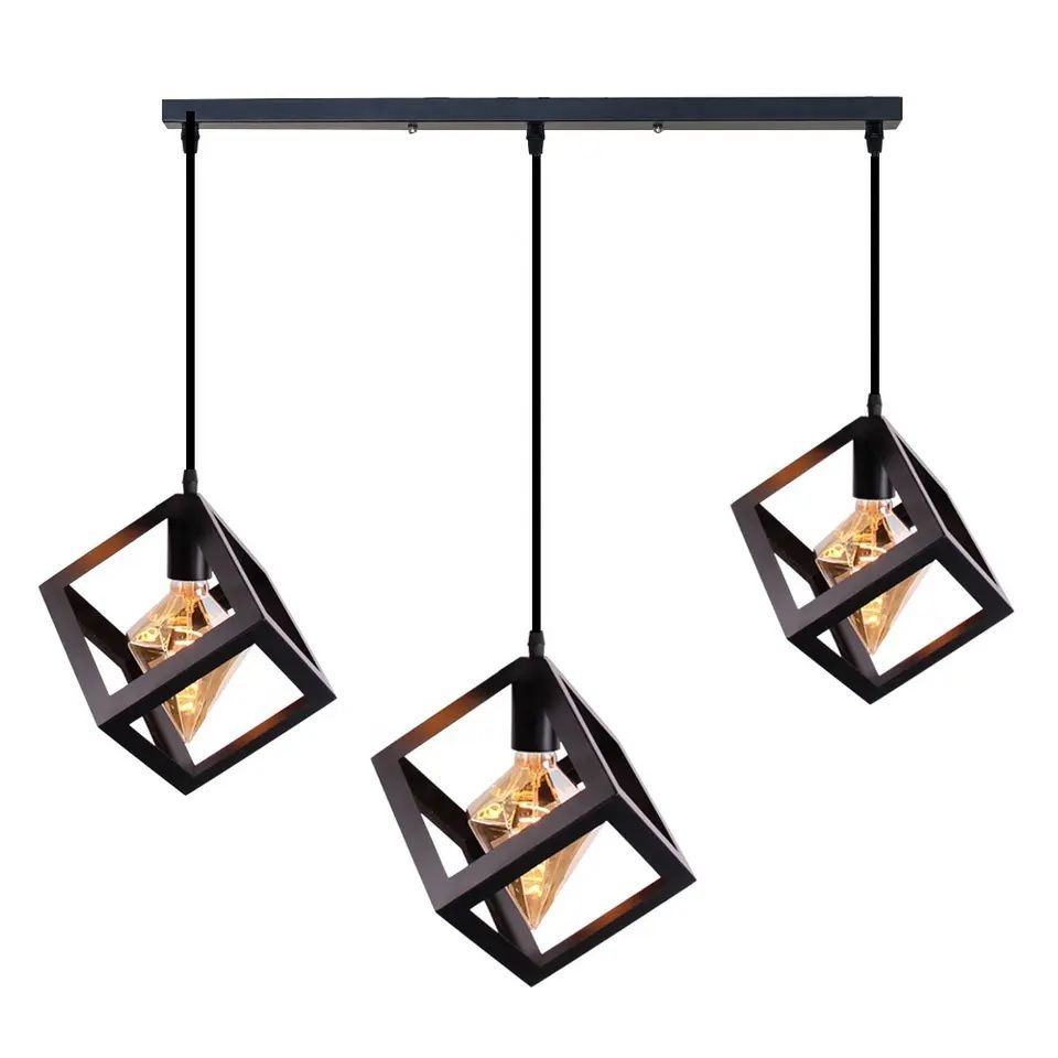 Urban Retro Indoor Linear Cluster Pendant Light