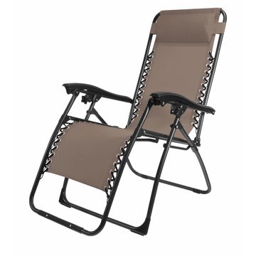 Outfit Relax Garden Lounger Chair Taupe