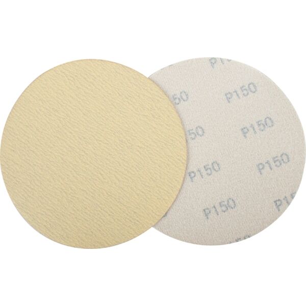 Gold Disc (50 Pieces) 150 Grit 150Mm Without Hole Hook And Loop