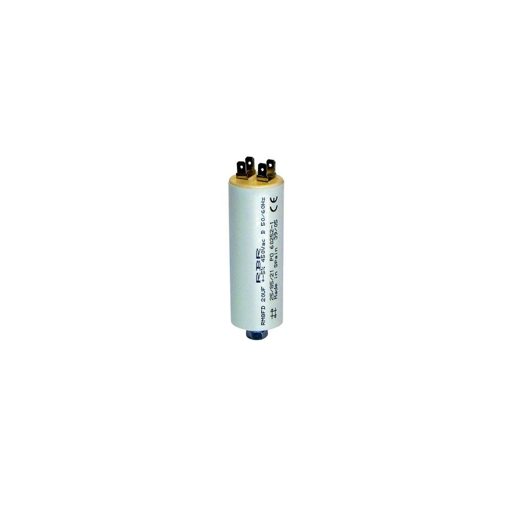 25MF MOTOR RUN CAPACITOR 440VAC WITH FLY LEADS