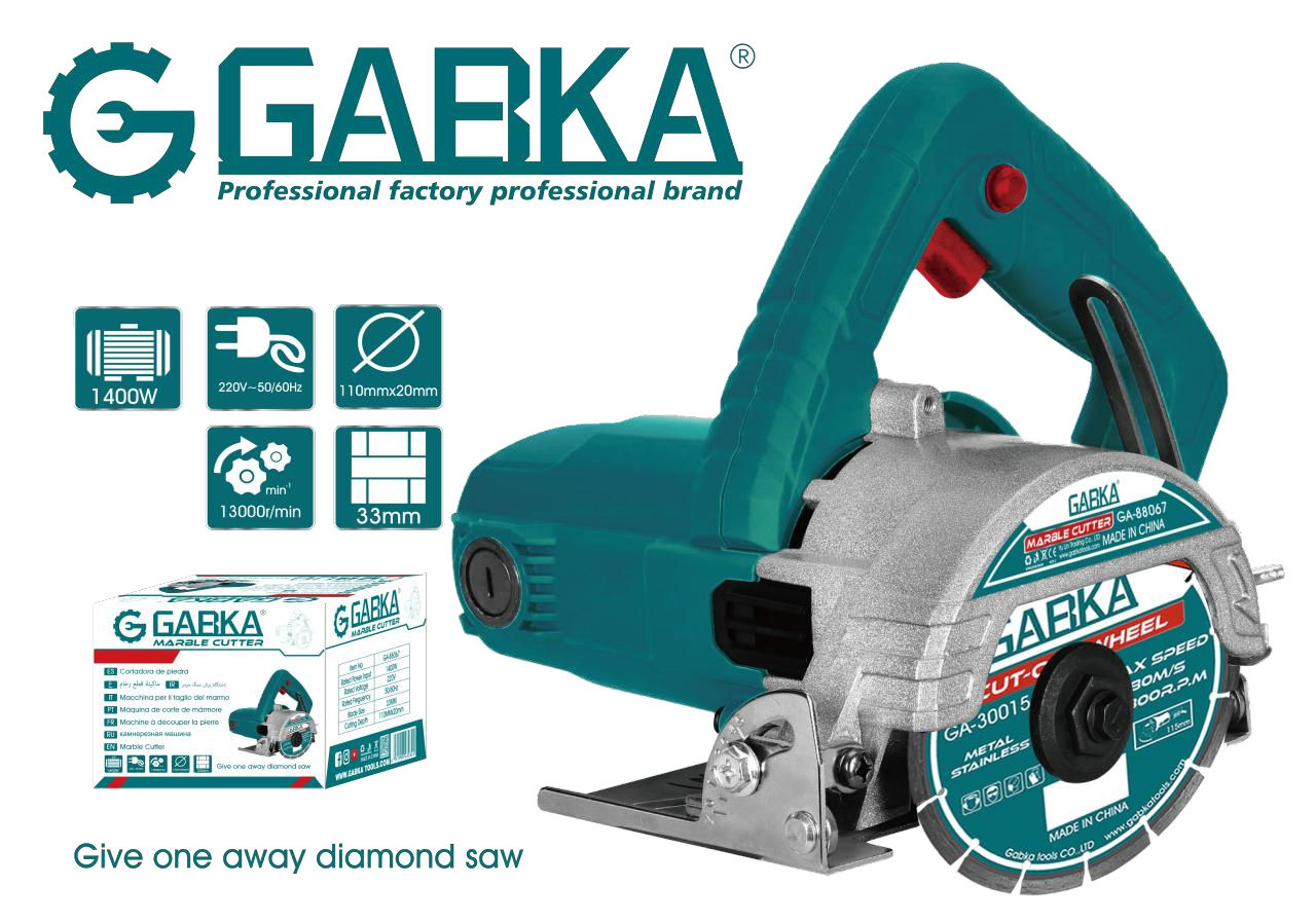 110mm Marble Cutter – 1280W High-Precision Electric Saw for Stone, Tile & Ceramic