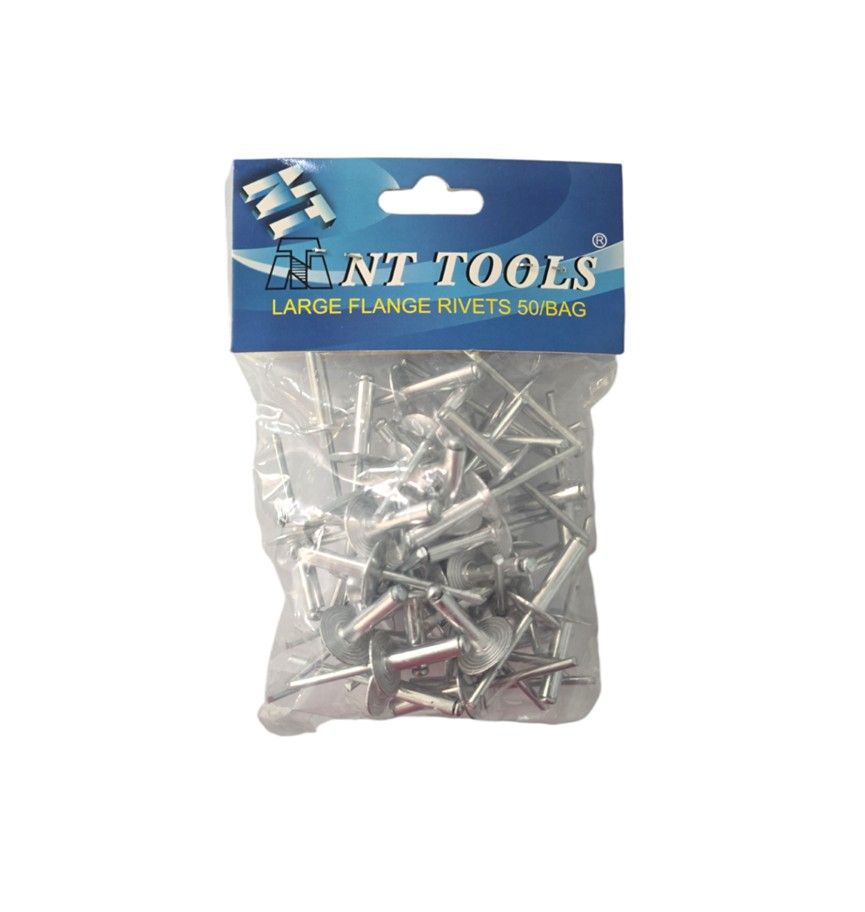 NT TOOLS Large Flange Pop Rivets 4.8X21mm 50pcs 15mm Head