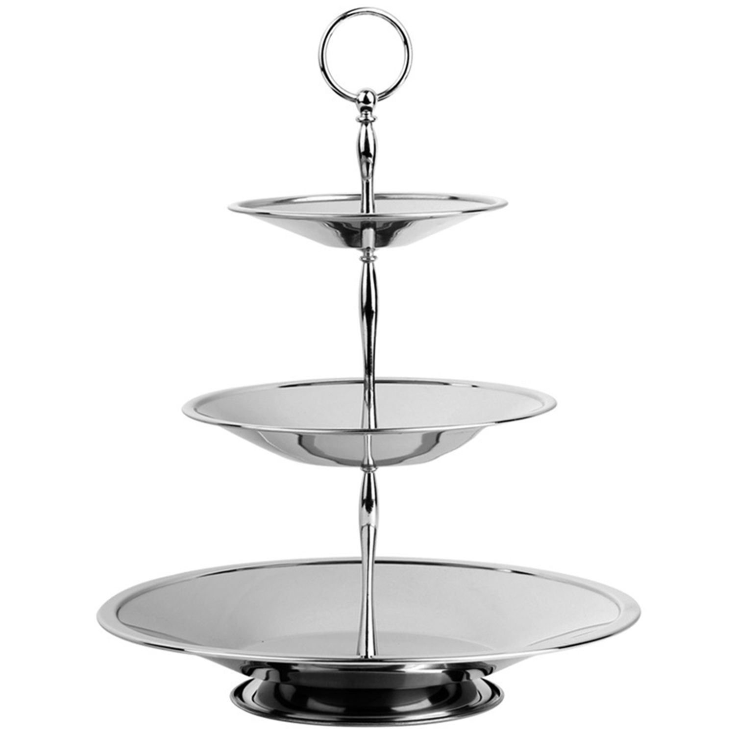 Heartdeco 3 Tier Stainless Steel Cupcake Stand Fruit Plate