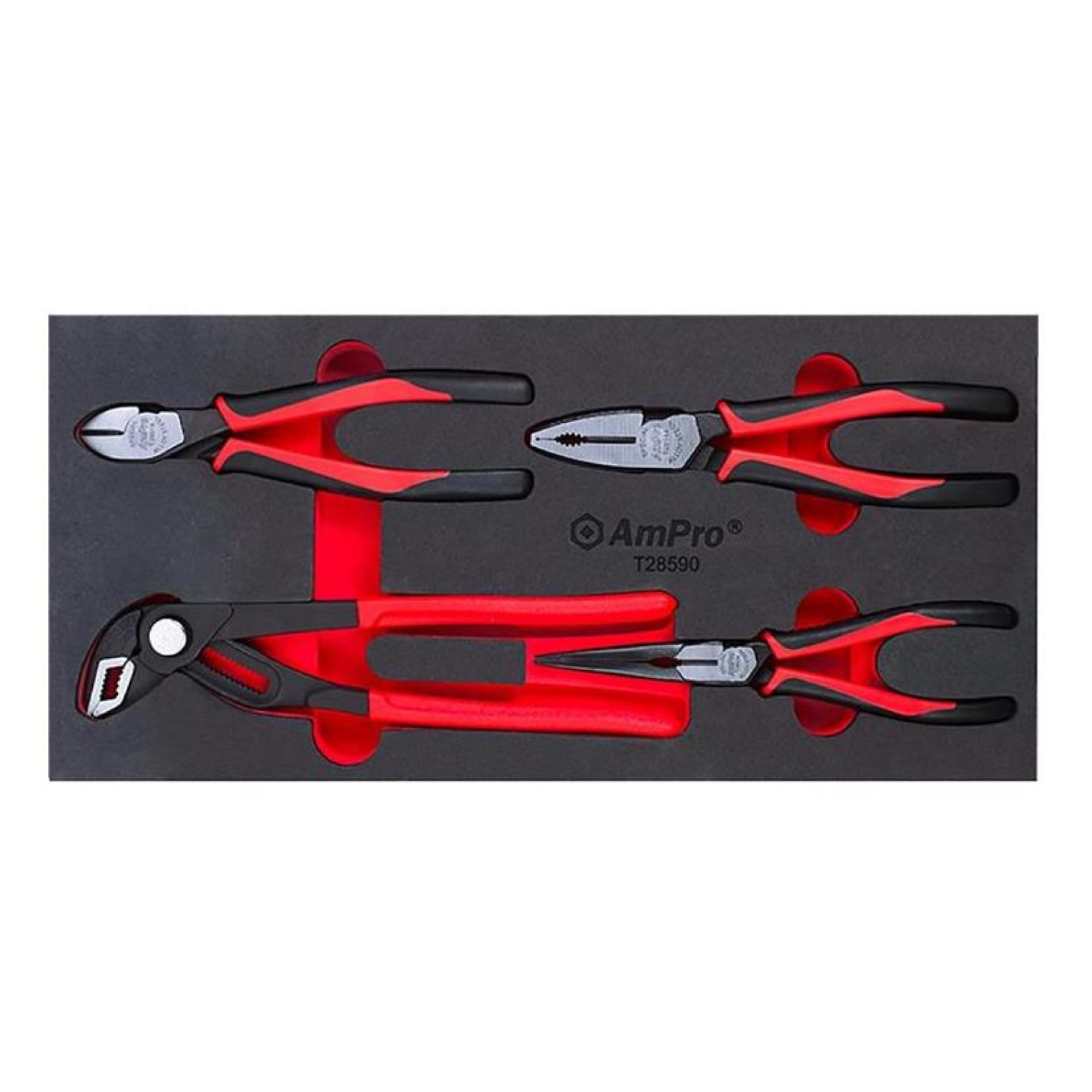Ampro 4 Piece Professional Leverage Pliers Set