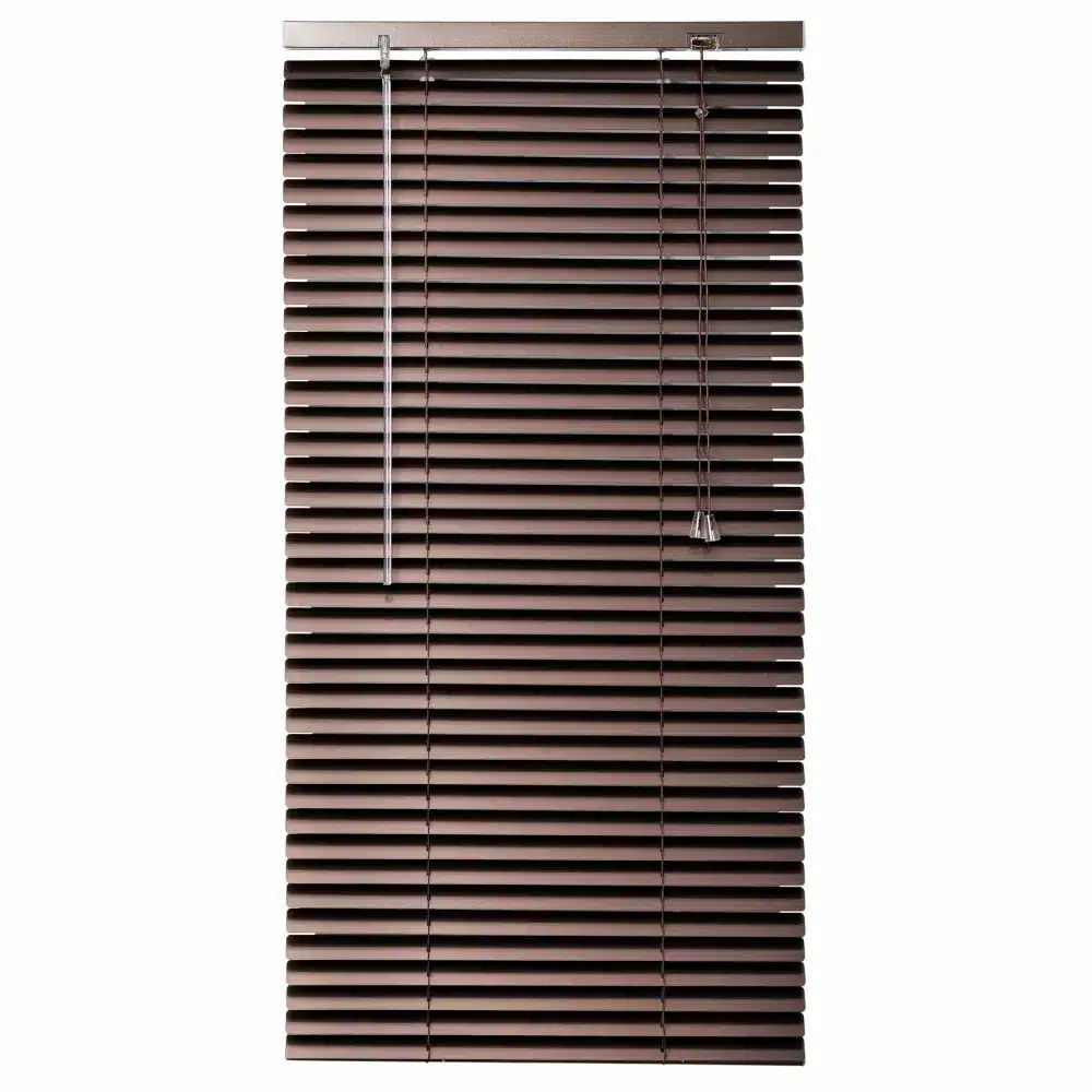 25mm Aluminium Venetian Blind – Bronze, 600mm x 2200mm