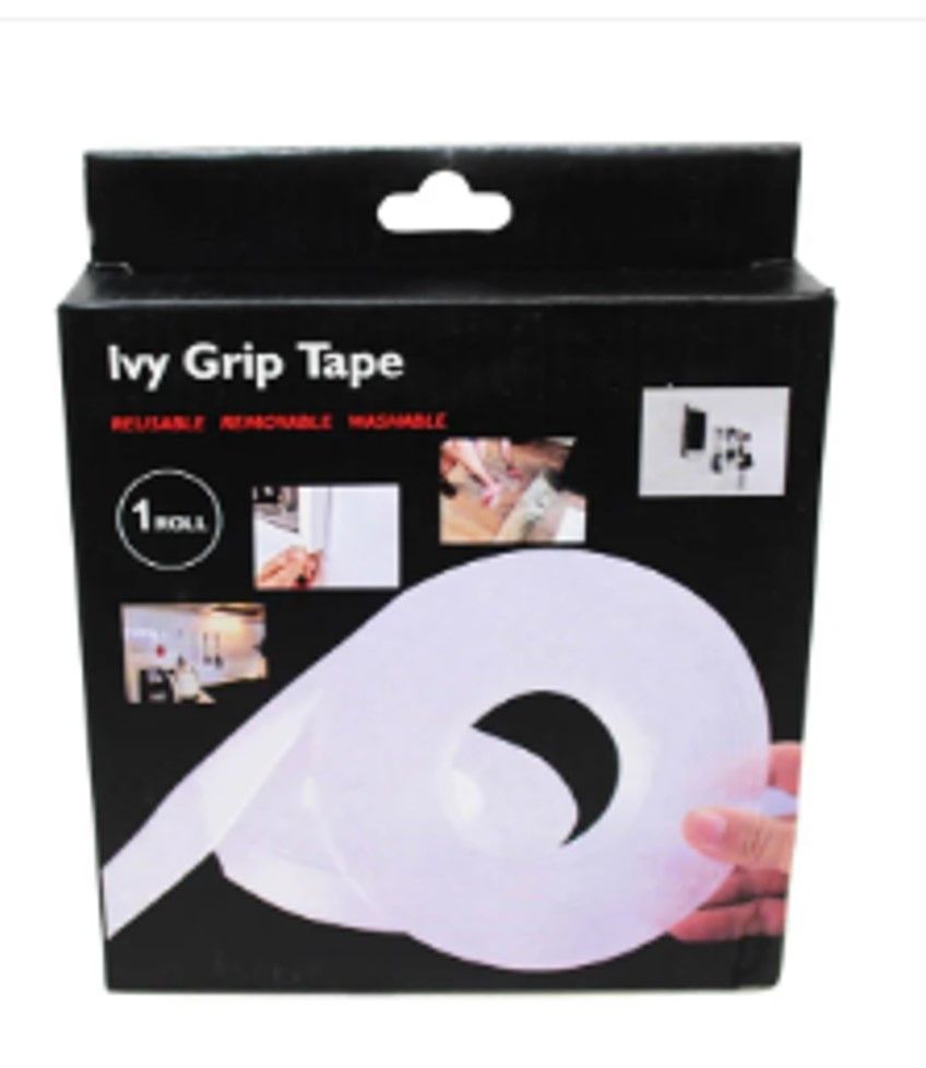 Ivy Grip Tape 200 cm Double-sided Tape (Clear Pack of 1)