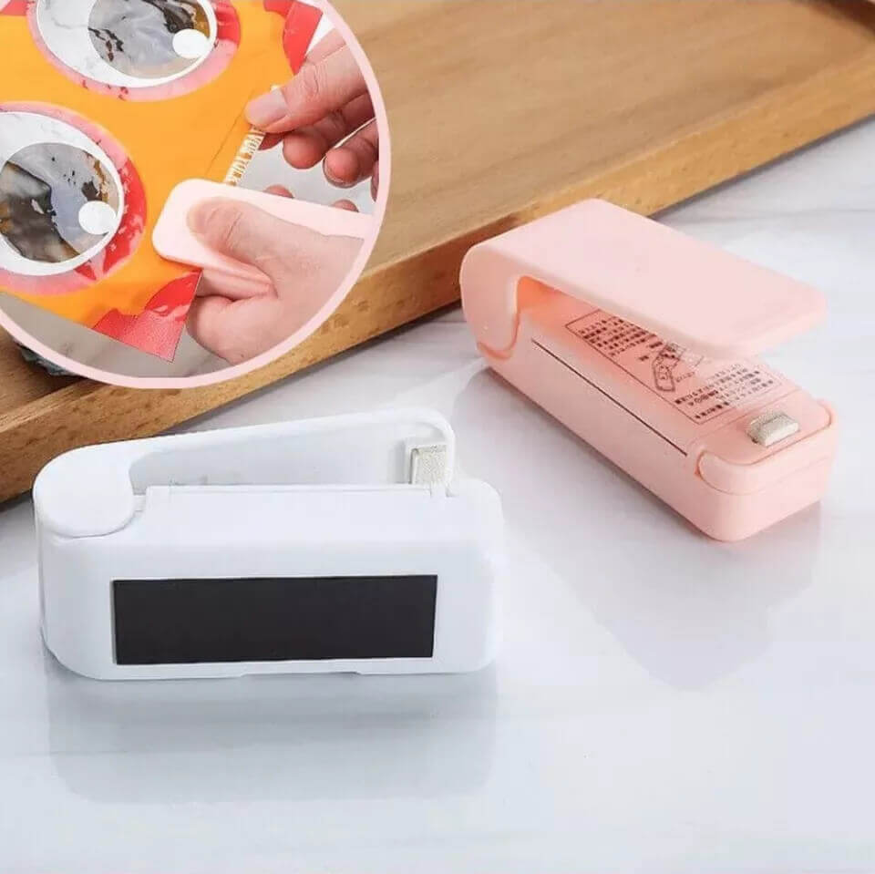 Portable Mini Plastic Heat Sealer - Pink