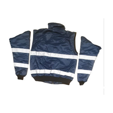 PIONEER SAFETY Bunny Jacket Detachable Sleeves Navy Large