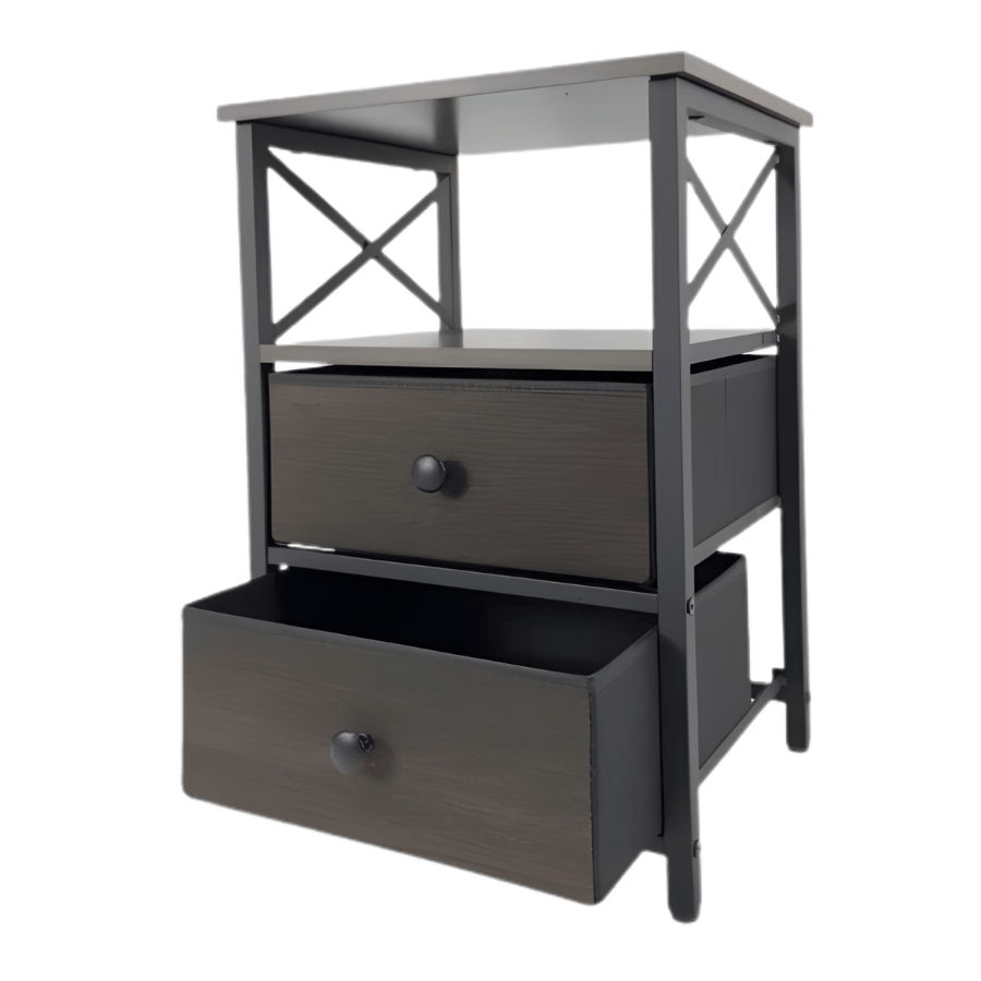 Rio 2- Drawer Nightstand & Bedside Table – 60cm High
