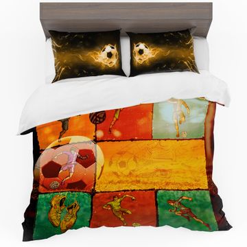 Football Duvet Cover Set Double