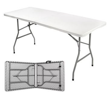 Folding Trestle Table-White