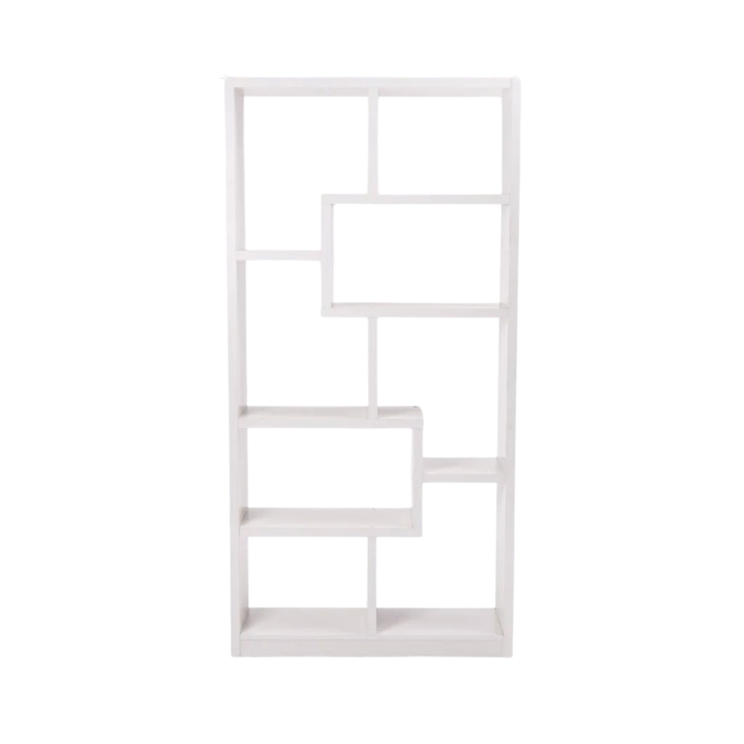 Modular Geometric Shelf for Modern Home Decor - White