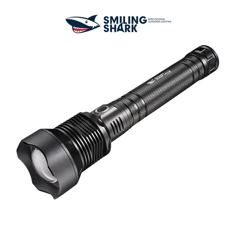 Smiling Shark X92 Super Bright 6000 Lumens Rechargeable Led Torch Flashlight Lighting Torch 10000mAh 15 hours long last
