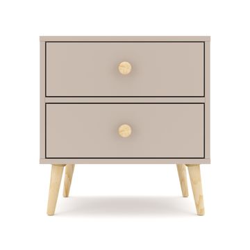 BAM! Impression Two Drawer Bedside Table - Congo