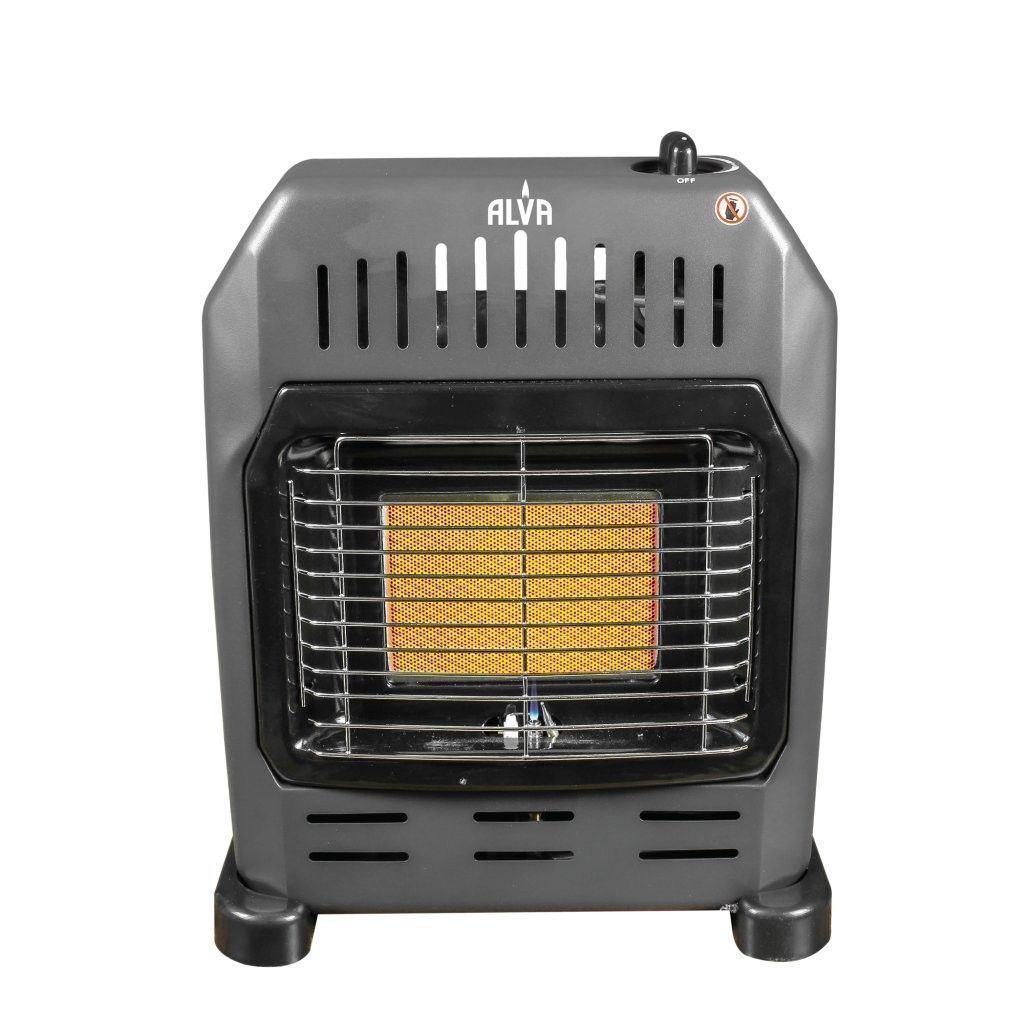 Small Gas Heater 1 Panel ALVA Black 2.5KW
