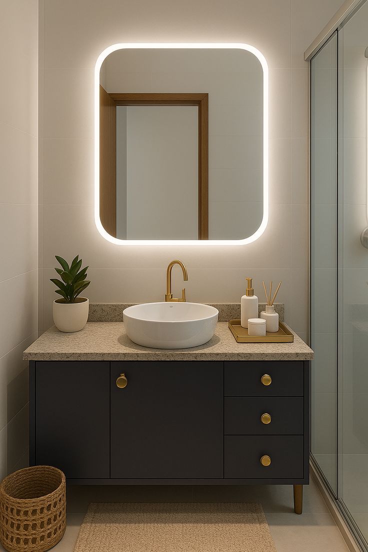 QandAHome-Led Bathroom Mirror 800x800