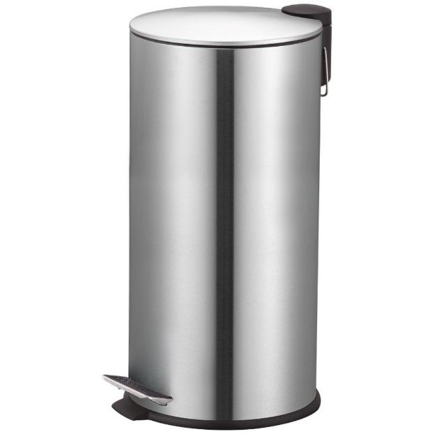 First Dutch Brands 27 Litre soft-close pedal bin Steel