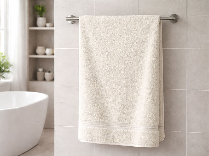 Plush 450GSM 90x150cms Bath Sheets - Bright White(1pc Pack)