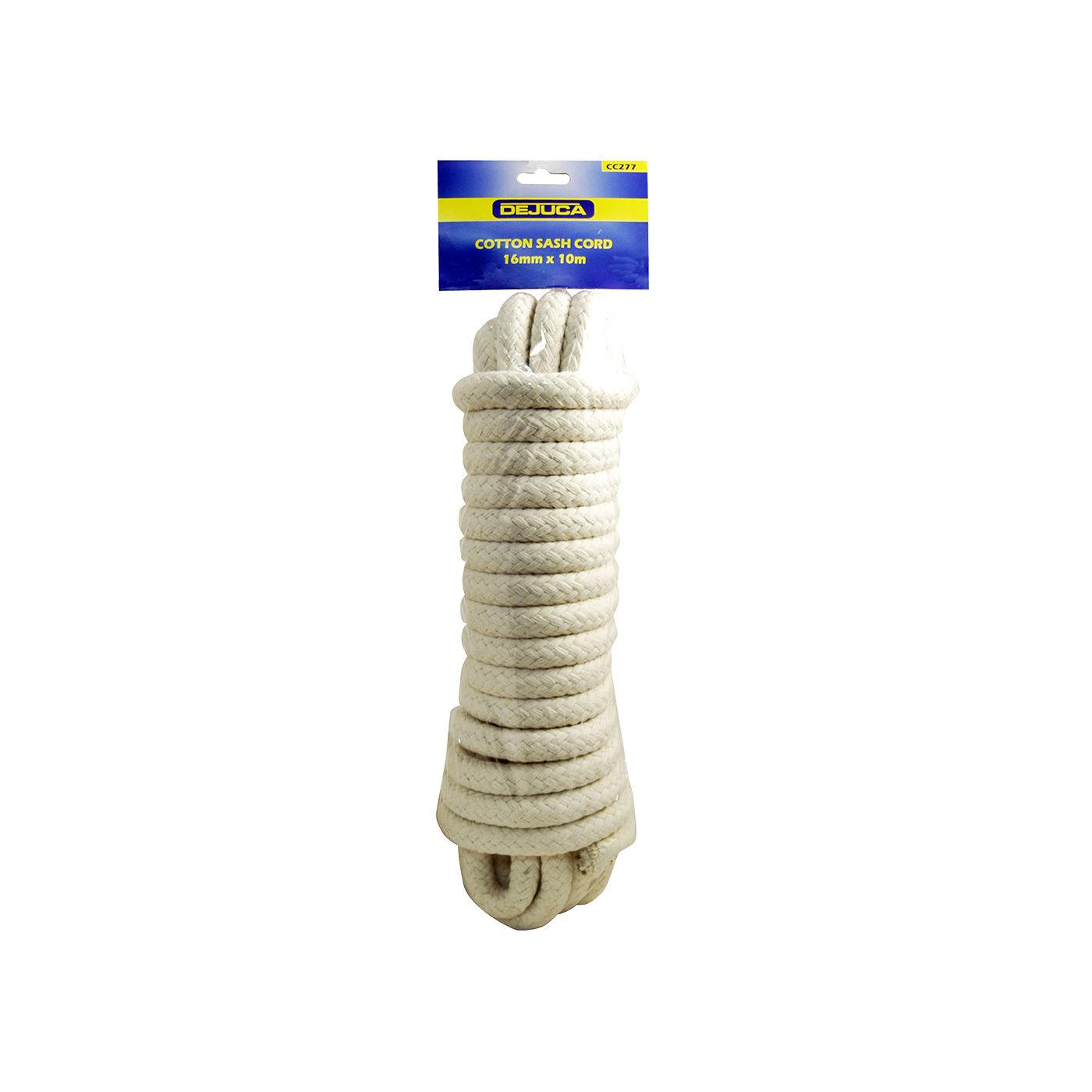 Dejuca - Cotton Sash Cord - 16mm X 10m  - Cord - 16mm - (hank) - 4 Pack