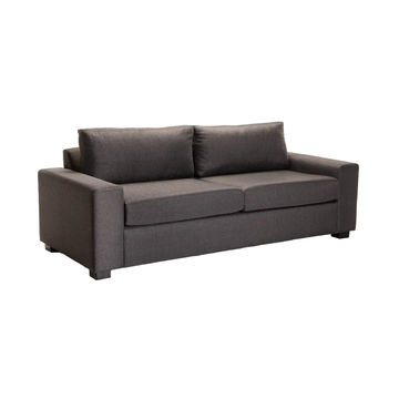 Vividitto - Mampha Fabric 2 Seater Couch - Dark Grey