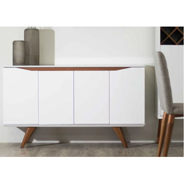 Designer Concepts Olive Wooden Sideboard Off White /  Natural