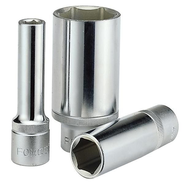 Force 1/2" Dr 6Pt Deep Socket 22Mm
