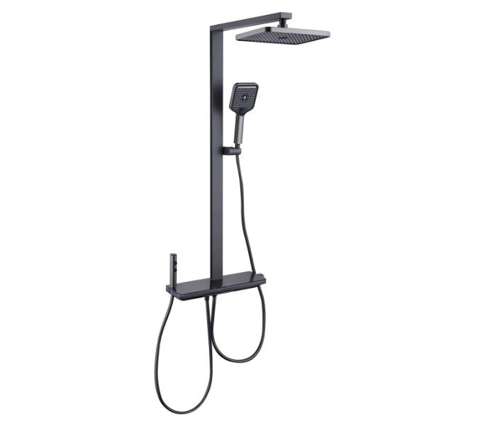 Led Stainless Steel wall-mounted round shower