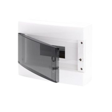 Grey Surface DB 1x8M Clear Door IP40