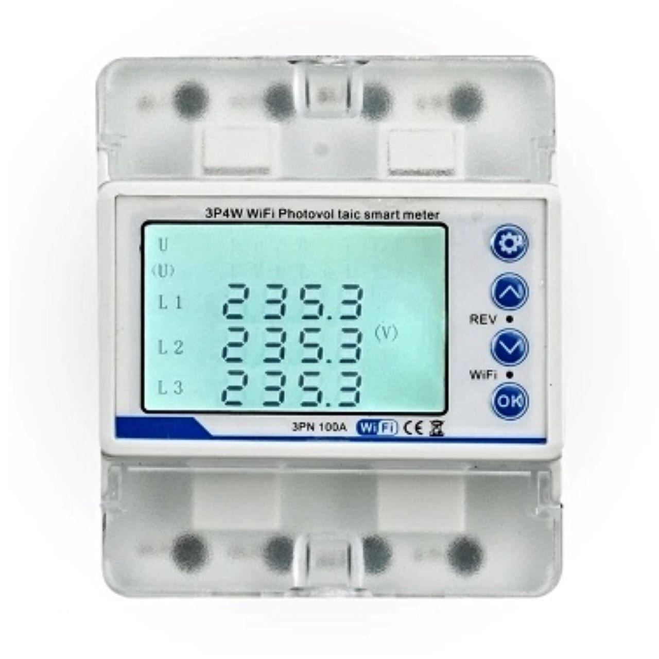 Tuya Wi-Fi 3P4W Photovoltaic Meter Three Phase Reclosure Switch Intelligent Reclosing Protector