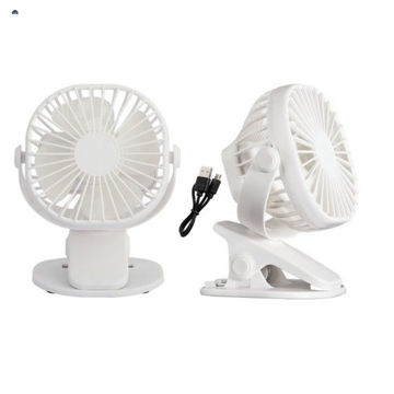 Portable Rechargeable 3 Speed Clip On/Table Fan with USB Cable Fan