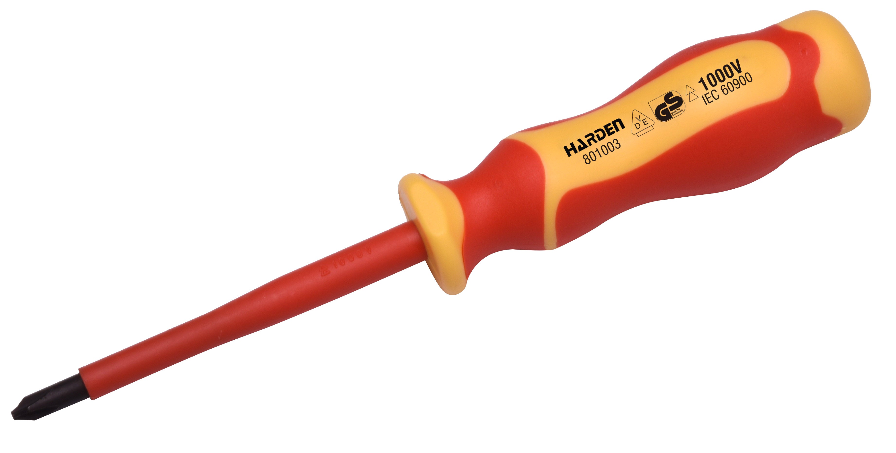 HARDEN Insulated Slotted Screwdriver 5.5mm x 125mm