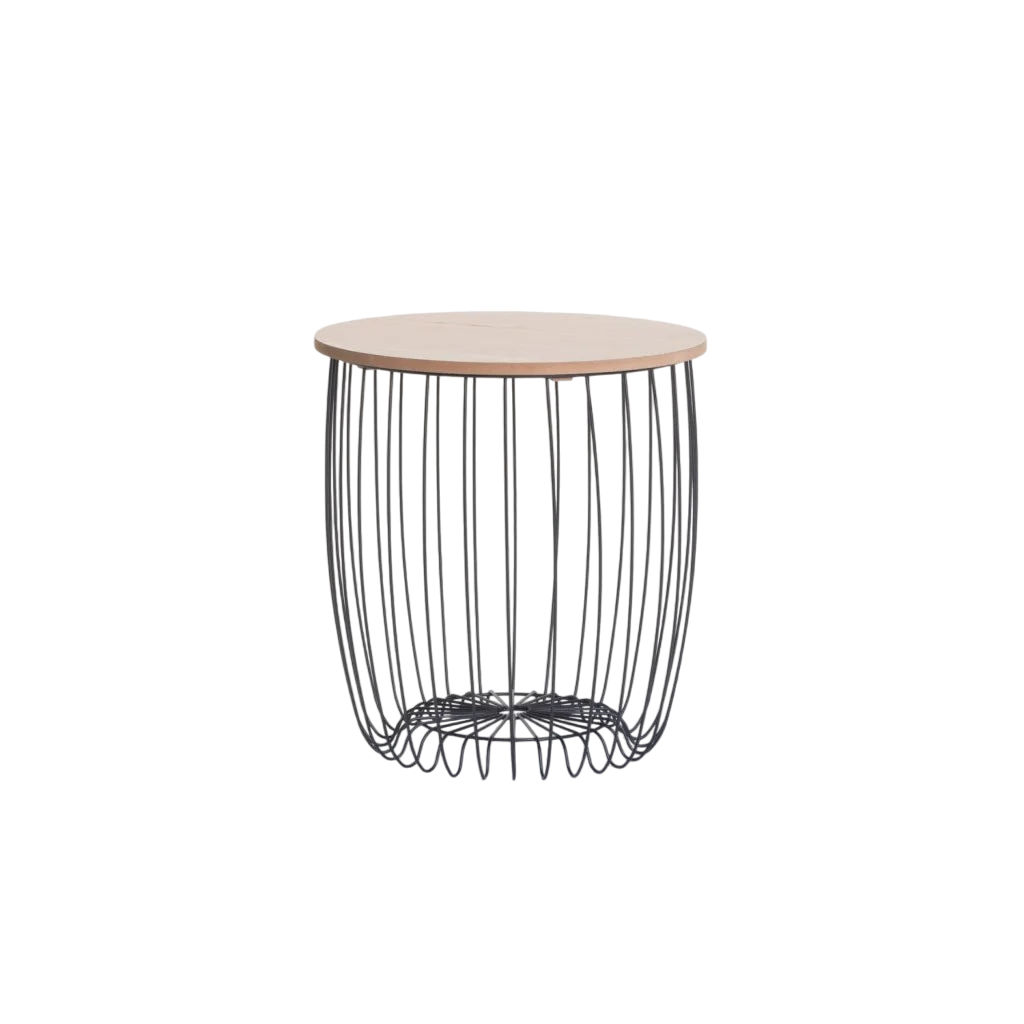 Vividitto - Arriel 40cm Round Side Table - Natural